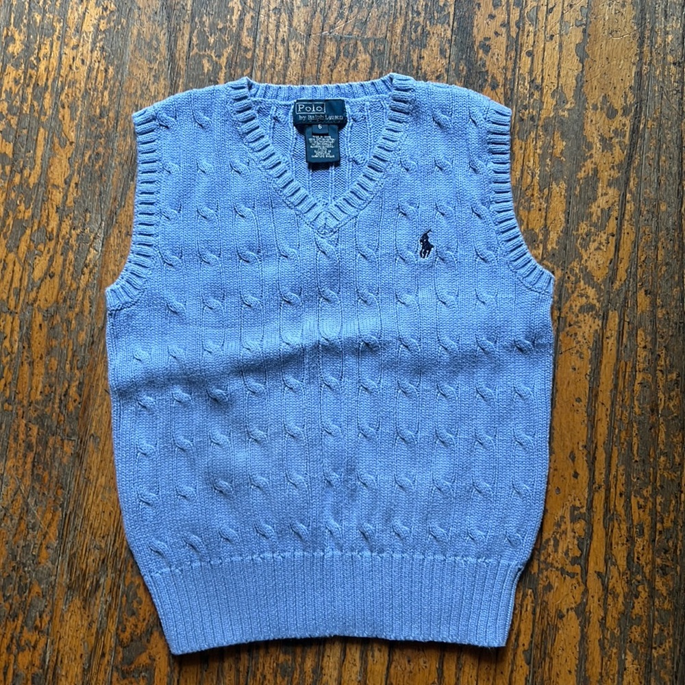 Polo by Ralph Lauren periwinkle blue sweatervest